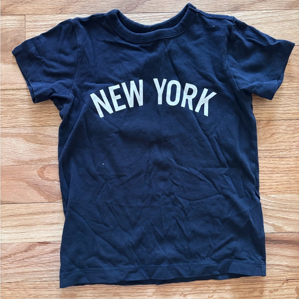 Kids Navy Blue 'New York' T-Shirt